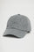 Dark-grey-marl wool-blend cap with Polo Club metal logo