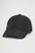 Black six-panel cap in technical fabric Polo Club