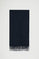 Navy-blue wool-blend scarf with graphic design Polo Club