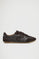 Dark-brown trainers Enea with leather details and Polo Club logo