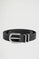 Black leather belt Polo Club Eclat