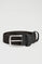 Black leather braided belt Polo Club Asher